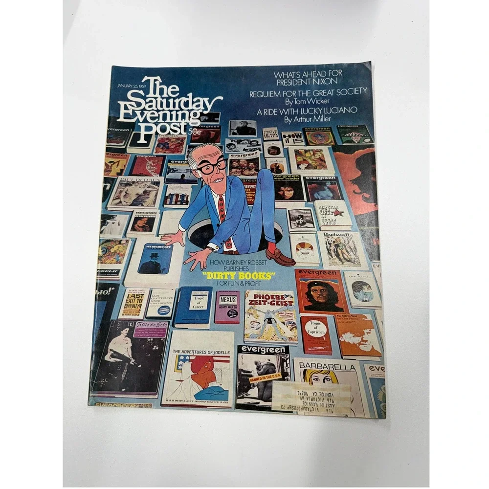The Saturday Evening Post Jan 25 1969 Barney Rosset Dirty Books Arthur Miller